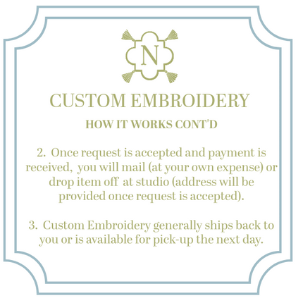 Custom Embroidery Request